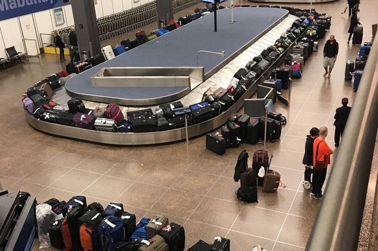 Couple Gets Married at Baggage Claim