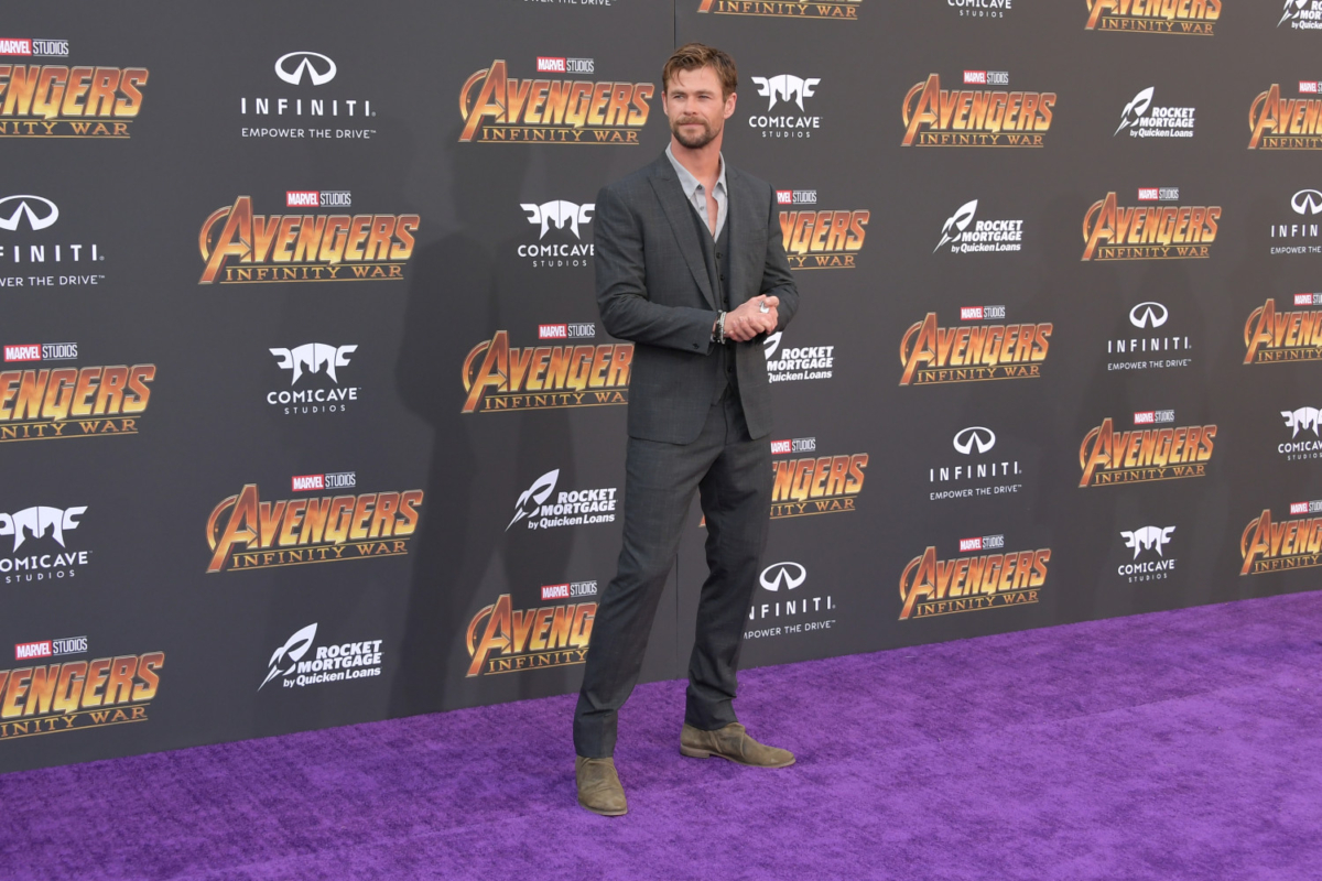 Chris Hemsworth arrives at the Premiere Of Disney And Marvel's 'Avengers: Infinity War' in Los Angeles on April 23, 2018. (Neilson Barnard/Getty Images)