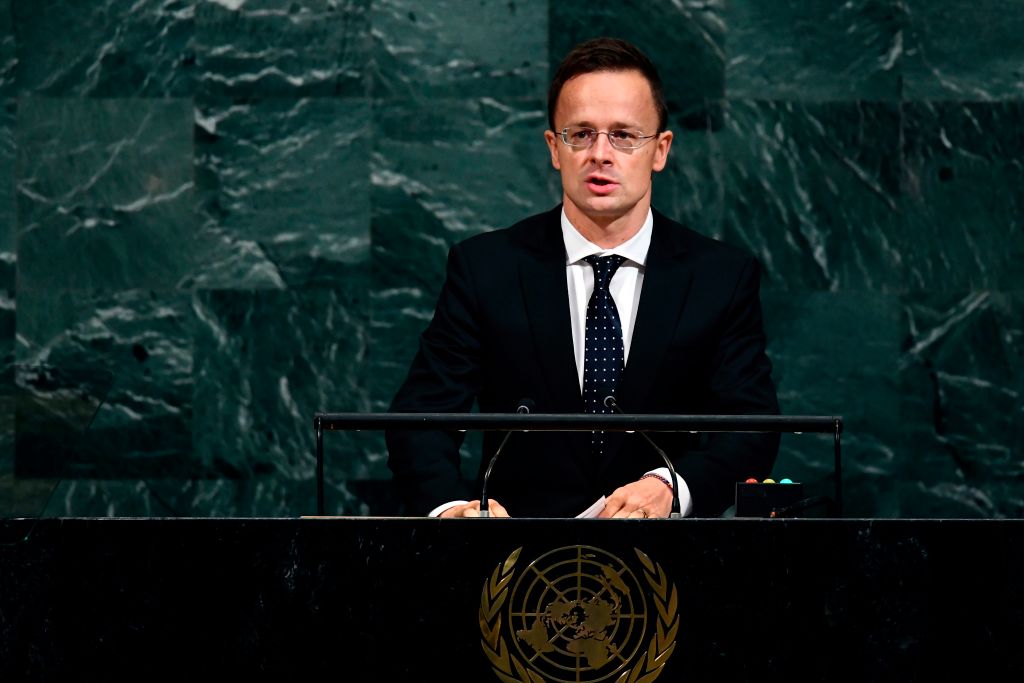 Hungary Foreign and Trade Minister Peter Szijjarto