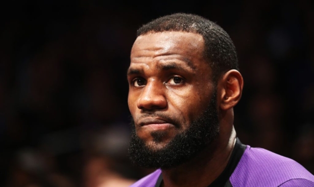LeBron James #23 of the Los Angeles Lakers