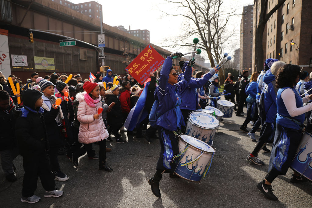 Children in the Three Kings Day Parade
