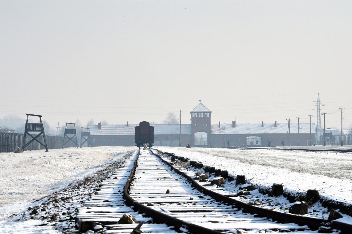 Train into Auschwitz
