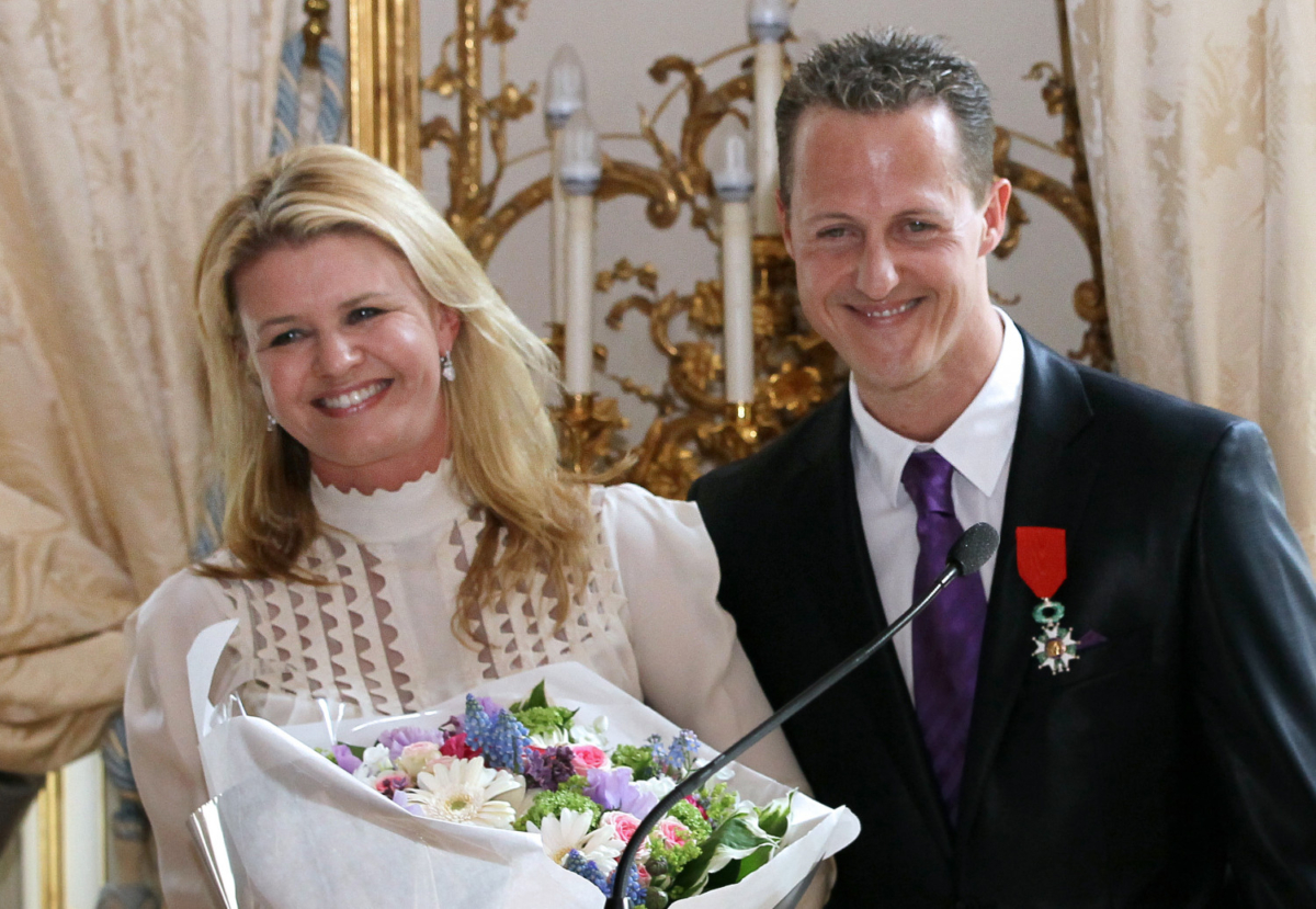 Michael Schumacher with wife Corinna 