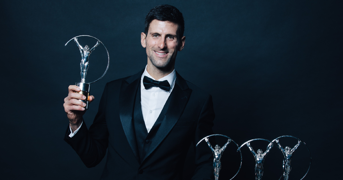 Laureus World Sportsman of The Year 2019 winner Novak Djokovic 