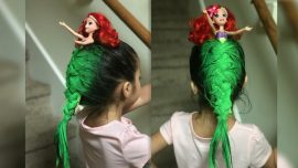 Little Girl Wins Crazy Hair Day With Inspiration From The Little Mermaid