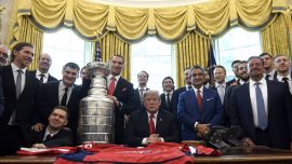 Trump Hosts Stanley Cup Champion Capitals at White House
