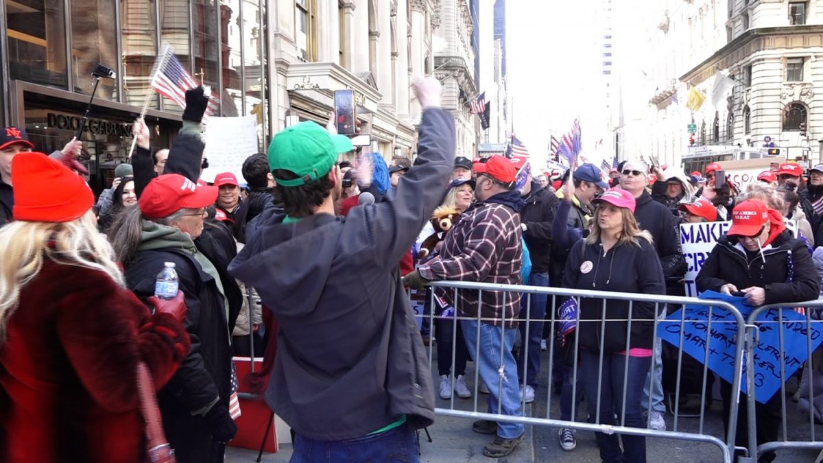 Trump Tower rally
