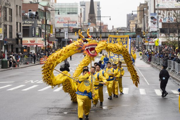 Dragon dance in parade