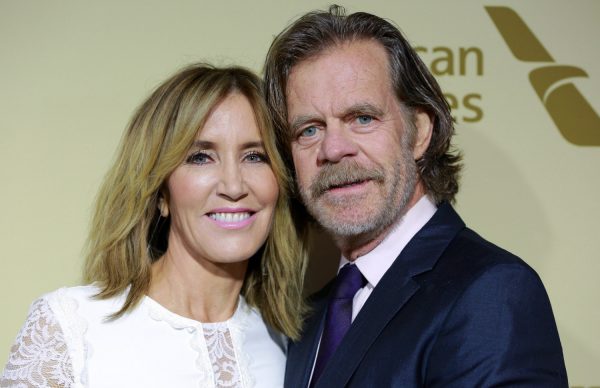 Felicity Huffman (L) and William H. Macy attend The Hollywood Reporter