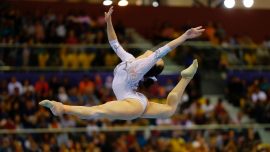 Gymnast Dislocates Knees, Snaps Ligaments During Floor Routine