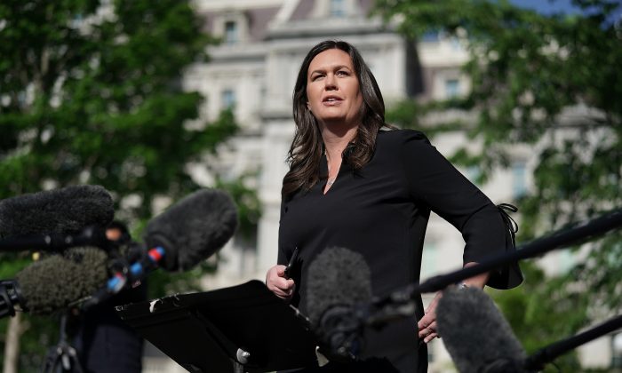Press secretary Sarah Huckabee Sanders