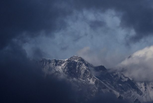 File image of Mount Everest taken from the village of Tembuche in the Kumbh region of north-eastern Nepal