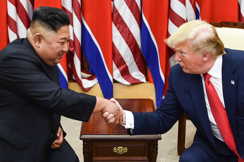 Trump and Kim in Peace House