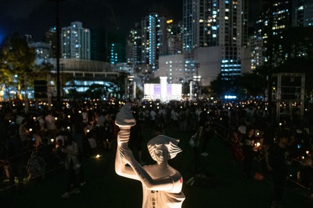 hong kong vigil tiananmen