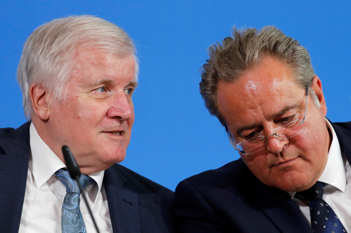 German Interior Minister Horst Seehofer and Dieter Romann