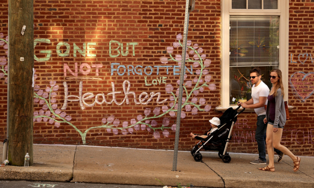 Heather Heyer memorial.