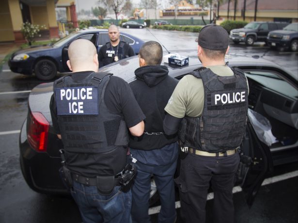 Illegal immigrants are arrested by ICE