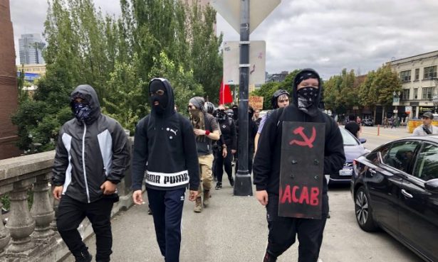 Antifa protesters