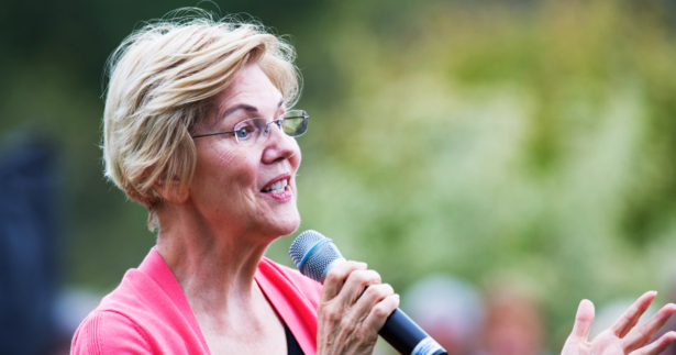 Senator and Democratic presidential candidate Elizabeth Warren