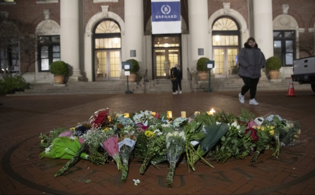 make-shift memorial for Tessa Majors
