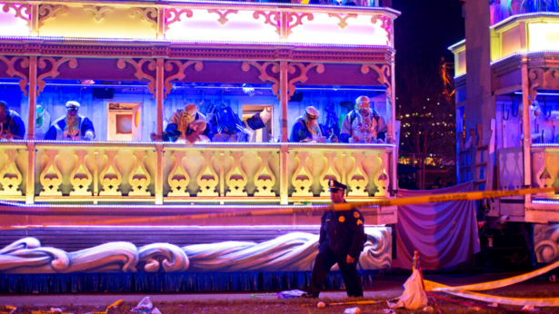 Accident at Mardi Gras in New Orleans