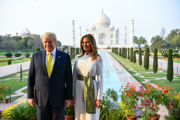 Trump, Melania in Taj Mahal