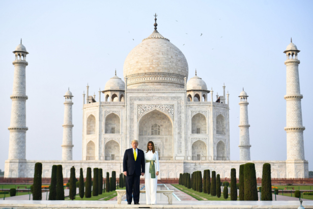 Taj Mahal Trump and Melania