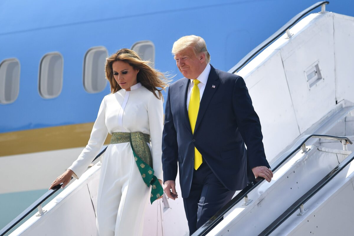 U.S. President Donald Trump and First Lady Melania Trump 
