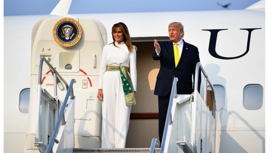 Melania Trump Dons Attire Inspired by Early 20th Century Indian Textiles