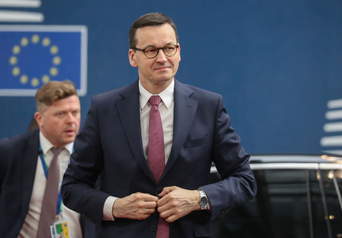 Poland's Prime Minister Mateusz Morawiecki