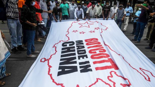 anti-China demonstration India 3