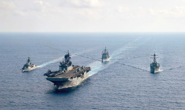 The Royal Australian Navy guided-missile frigate HMAS