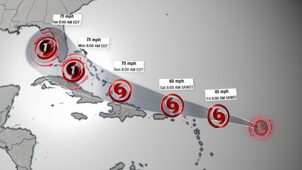 The first tropical system