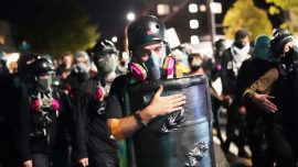 Rioters Launch Ball Bearings, Golf Balls, Rocks at Officers in Portland