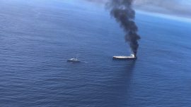 Ships, Aircraft Fight New Fire on Oil Tanker Off Sri Lanka