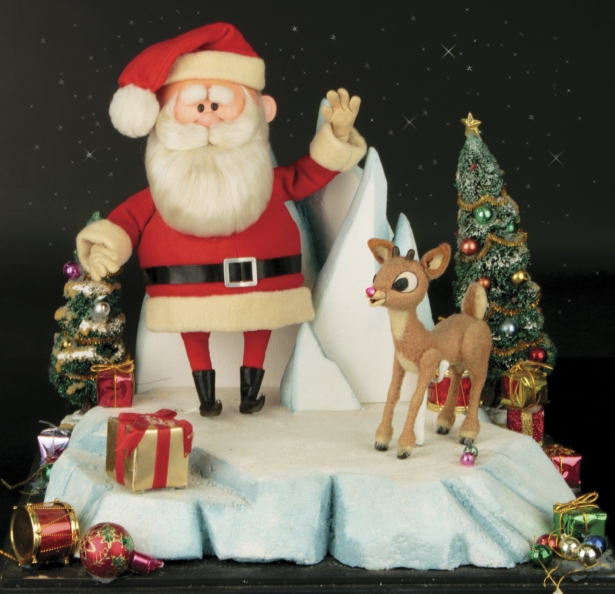 Santa Claus and Rudolph