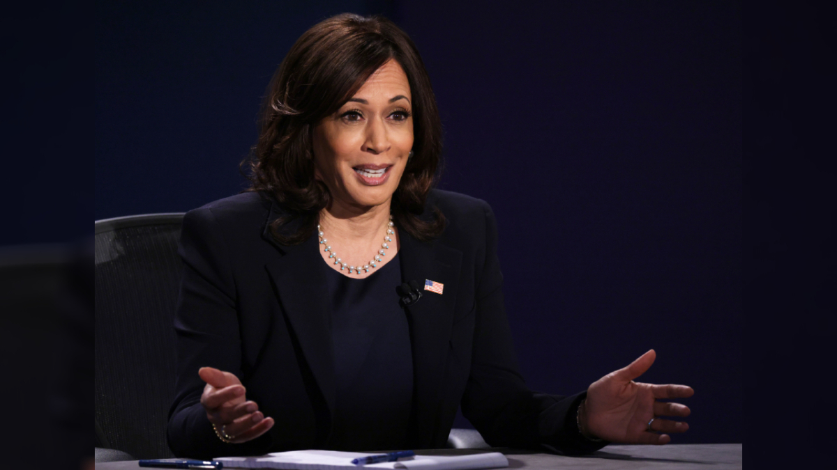Democratic vice presidential nominee Sen. Kamala Harris