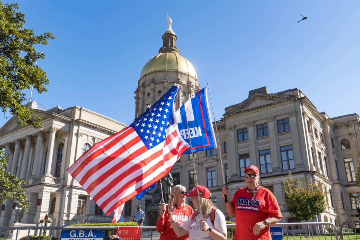 Trump Supporters Continue Election Protests At Georgia State House