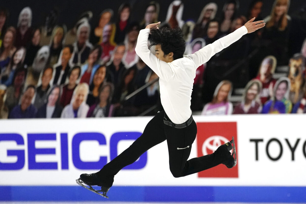 Nathan Chen competes