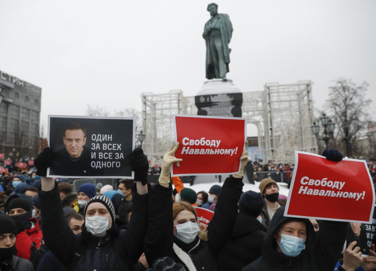 People Protesta in Moscow