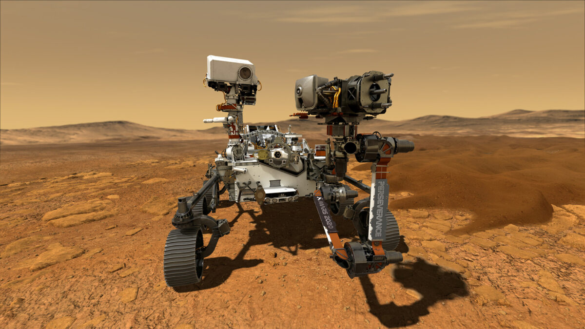 NASA's Perseverance Mars rover is seen in an undated illustration provided by Jet Propulsion Laboratory