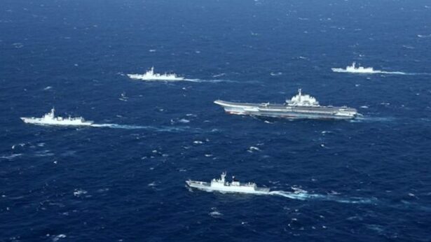 A Chinese navy formation