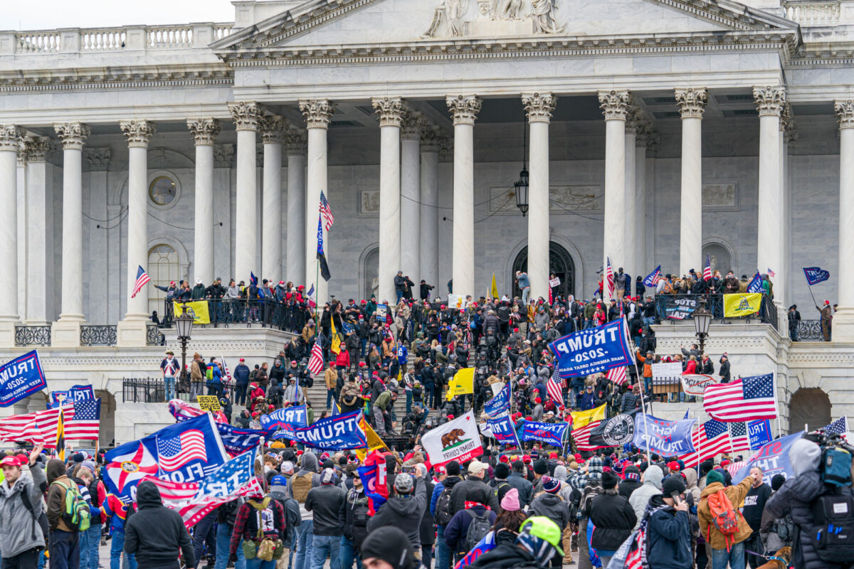 People gather on Capitol Hill