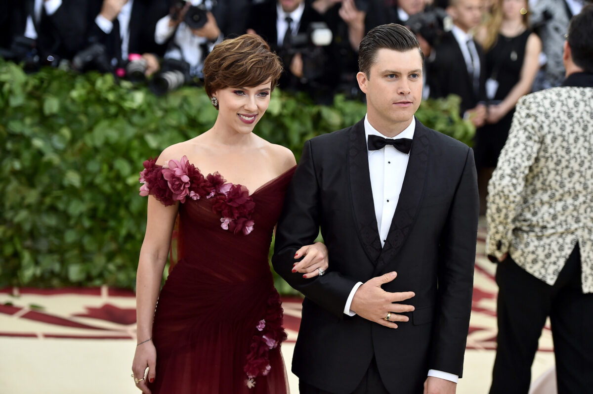 Scarlett Johansson and Colin Jost