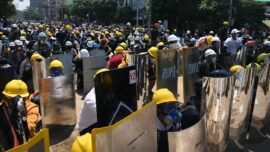 Protesters in Force on Burma Streets After Night Raids by Security Forces