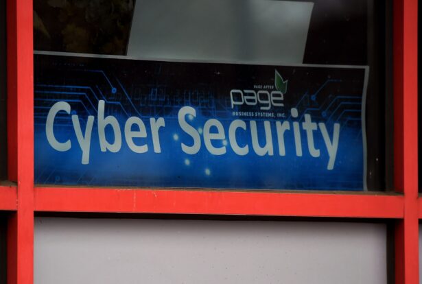 A "Cyber Security" sign