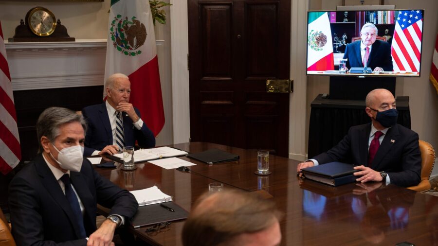 Biden Meets Virtually With Mexican Leader on Immigration, CCP Virus, Climate Issues