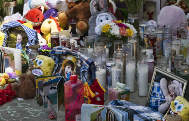 Memorial for three dead children