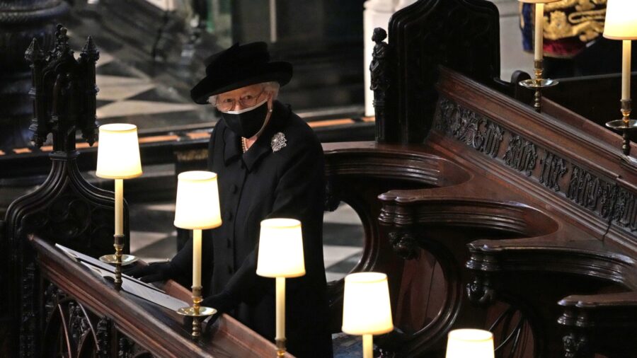 Queen Elizabeth Stands Alone as Prince Philip Is Laid to Rest