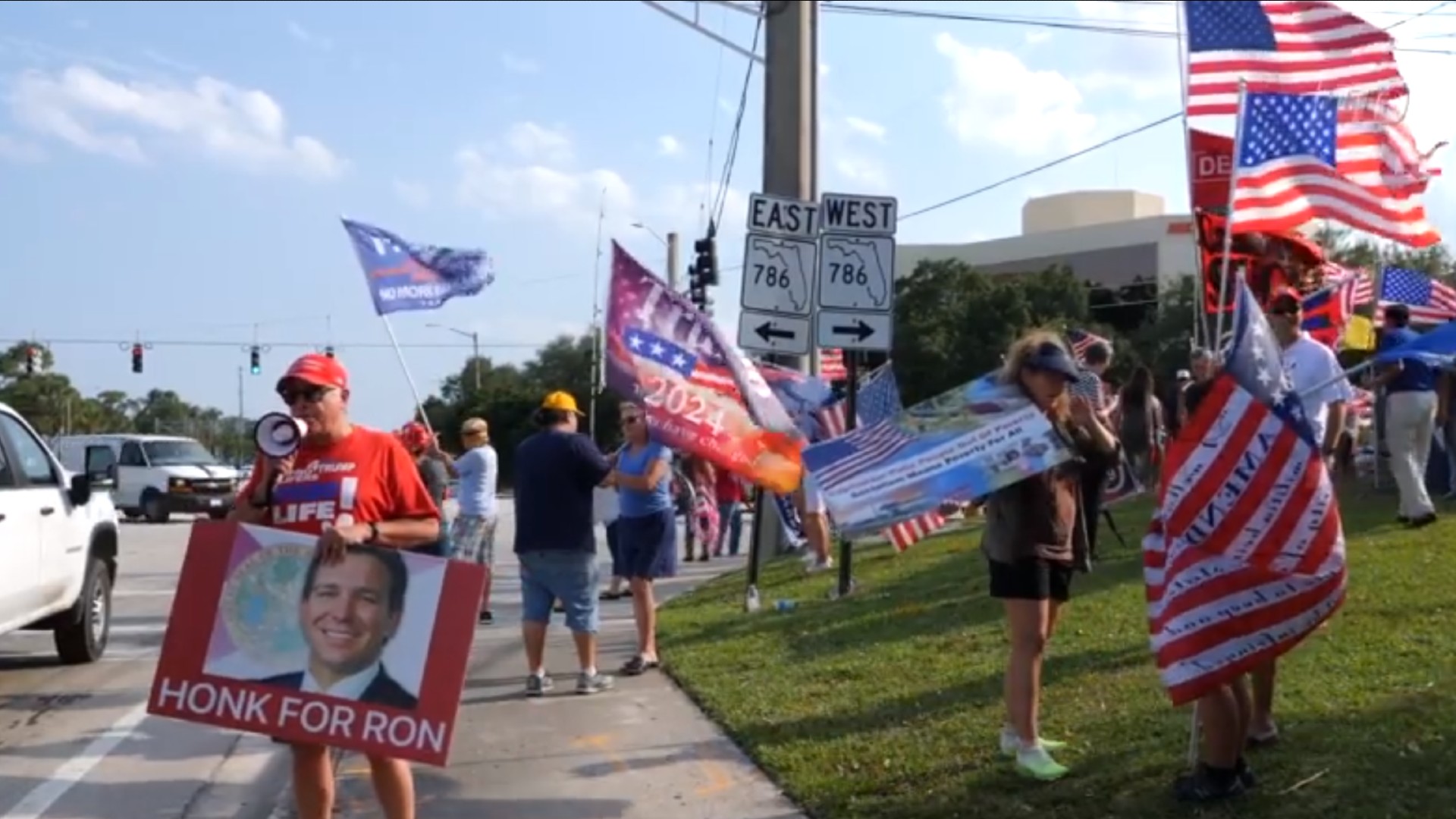 Supporters Rally for Reelection of Florida Governor Ron Desantis